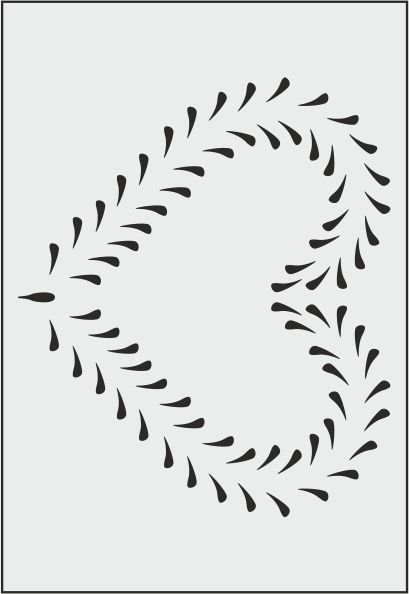 E014 -E STENCİL (25X35)