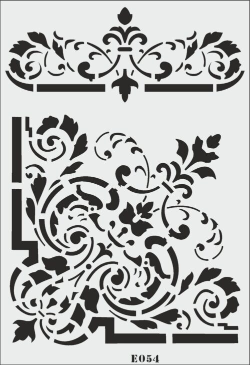 E054 - E STENCİL (25X35)