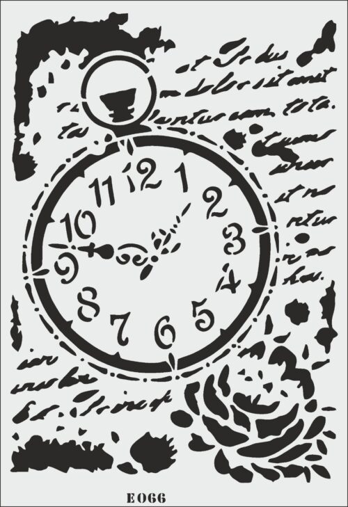 E066- E STENCİL (25X35)