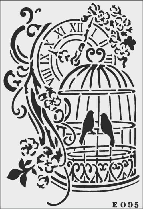 E095- E STENCİL (25X35)