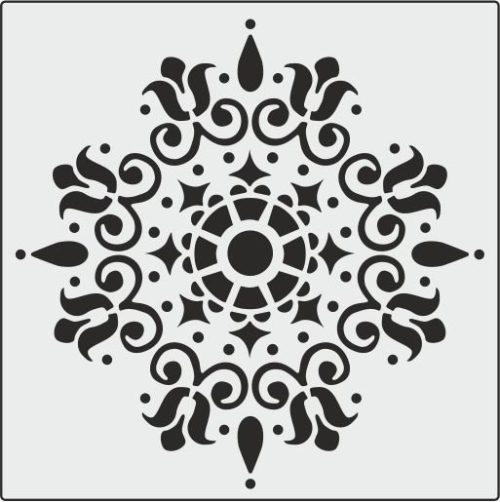K003 - K STENCİL (25X25)