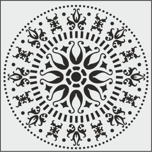 K007 - K STENCİL (25X25)