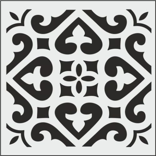 K017 - K STENCİL (25X25)