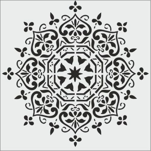 K018 - K STENCİL (25X25)