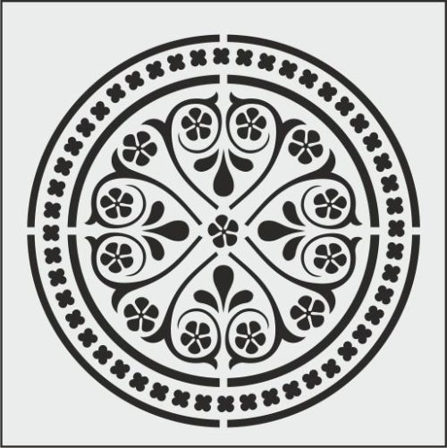 K042 - K STENCİL (25X25)