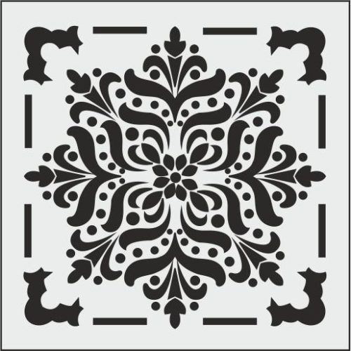 K047 - K STENCİL (25X25)