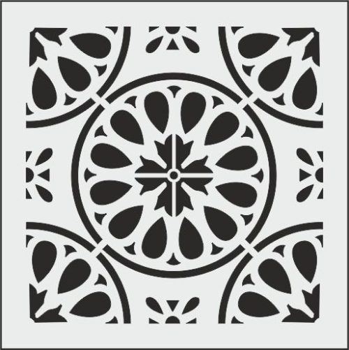 K049 - K STENCİL (25X25)