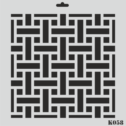 K058 - K STENCİL (25X25)