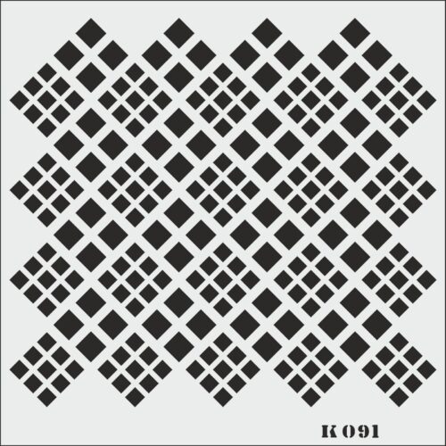 K091 - K STENCİL (25X25)