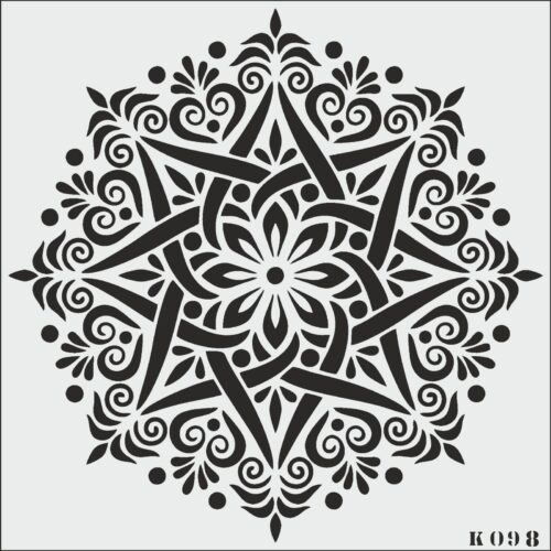 K098 - K STENCİL (25X25)