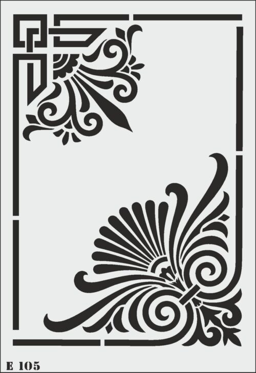 E105- E STENCİL (25X35)