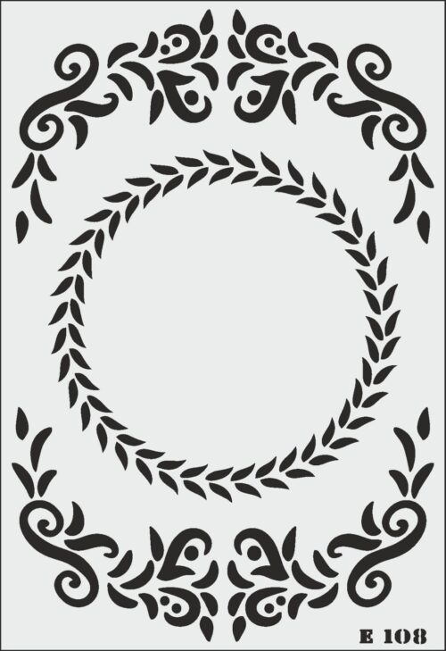 E108- E STENCİL (25X35)