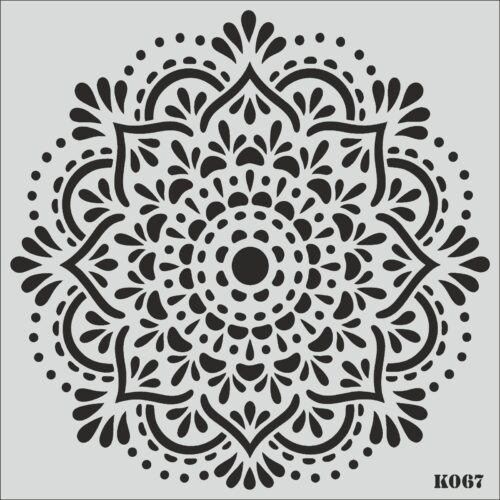 K067 - K STENCİL (25X25)