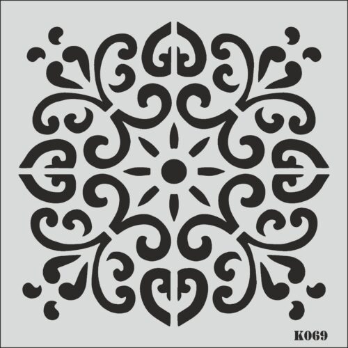 K069 - K STENCİL (25X25)